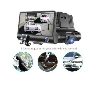 #ad 4#x27;#x27; 1080P Car DVR Dash 3 Lens Cam Video Recorder Rearview Camera Night Vision $31.44