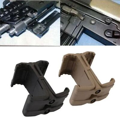 #ad Double Magazine Coupler Connector Clamp Parallel High Dual Magazine Clip Airsoft $18.59