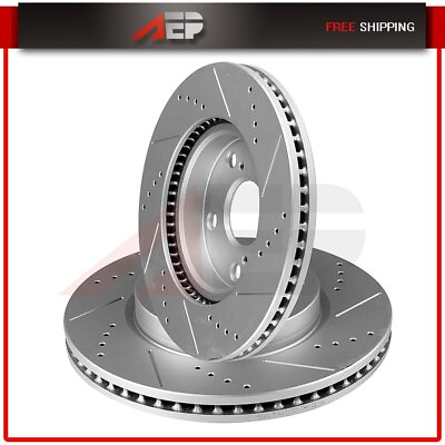 #ad 2 * Front Drilled amp; Slotted Brake Rotors Discs For Infiniti FX35 QX70 FX45 FX37 $72.56