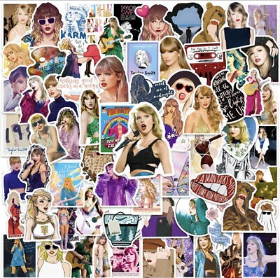 #ad 200 Piece Taylor Swift Stickers Party Favors Water Bottle Decor Music $9.99
