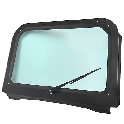 #ad For 08 14 Polaris RZR 570 800 XP 900 Full Glass Windshield with Wiper Black $258.00