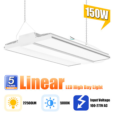 #ad LED Linear High Bay Shop Lights 150W Industrial Warehouse Garage Workshop Lamp $71.20