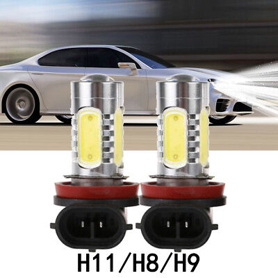 #ad US H11 LED Fog Light 6000K 2000W 300000LM 4 Side Highamp;Low Beam bulbs High Power $17.02