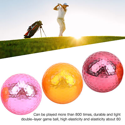 #ad Plated Metal Color Ball 1.68in Practice Balls Indoor Outdoor Training A ANA $13.30