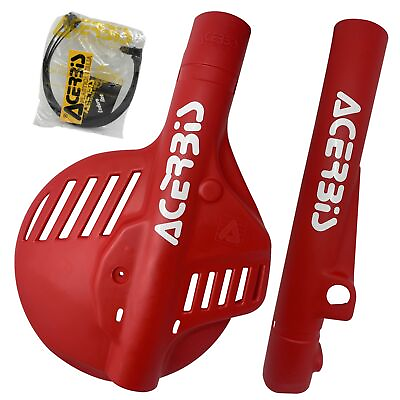 #ad MF3385 Set Sheaths Coverage Fork ACERBIS Red for Gilera Rx 125 Arizona $117.08