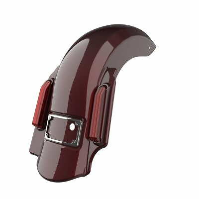 #ad Crimson Red Sunglo Dominator Stretched Rear Fender 2 into 1 For 09 13 Harley $984.00