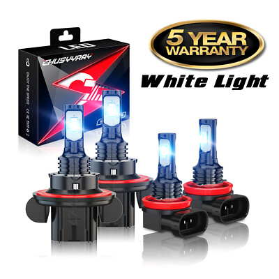 #ad 4x Led Headlight Hi Lo amp; Fog light bulbs Combo DRL For Chevy Cruze 2011 2014 $18.61