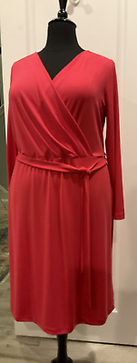 #ad Talbots Pink Plus Size Dress New with Tags Plus Size 2X Machine Wash No Ironing $42.00