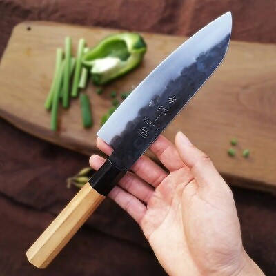 #ad Handmade Santoku Knife 7 Inch 3 Layers Japanese High Carbon Kitchen Knife $69.89
