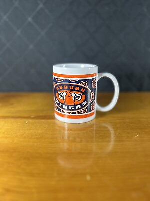 #ad Auburn Tigers NCAA Logo Inner Color White Ceramic Coffee Mug Tea Cup $24.50
