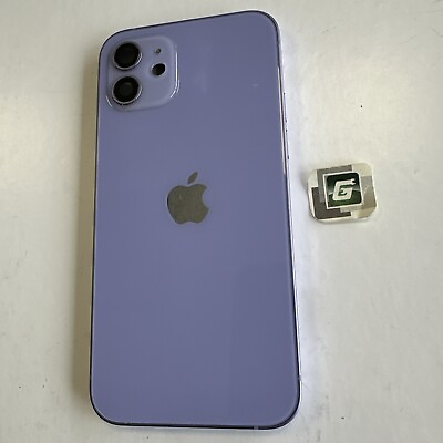 #ad iPhone 12 Purple Back Bare Housing Replacement OEM 7 10 Free Ship Genuine $34.99
