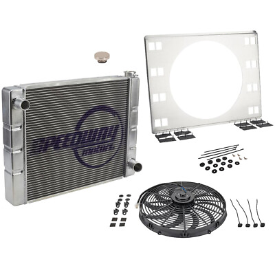 #ad Universal SBC BBC Radiator Kit w Single Electric Fan 31 Inch $305.99