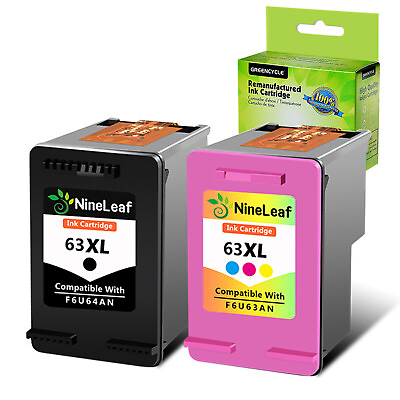 #ad 2x Combo Ink Cartridge For HP 63 63XL HP Officejet 3830 3831 3832 3834 4650 4655 $20.85