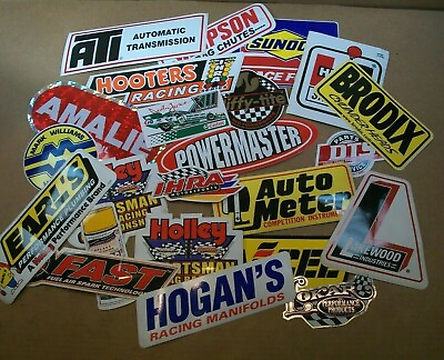 #ad Original Vintage 1970 80#x27;s Large Racing Stickers PICK YOUR OWN Shipping Discount $5.89
