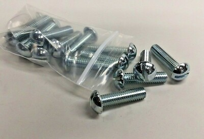 #ad Machine Screw DMA06048 15 Slotted Round Head 3 8 16 x 1 1 2quot; Pack Of 15 Zinc P $11.50