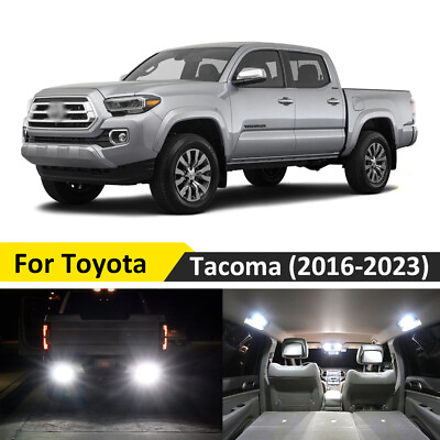 #ad 13x White LED Lights Interior Reverse Package for Toyota Tacoma 2016 2022 2023 $15.99