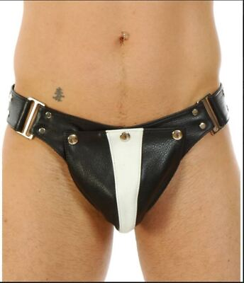 #ad Leather JOCK STRAP Gay Thong Slip String Lederhose COD peice Leder Pants $59.00