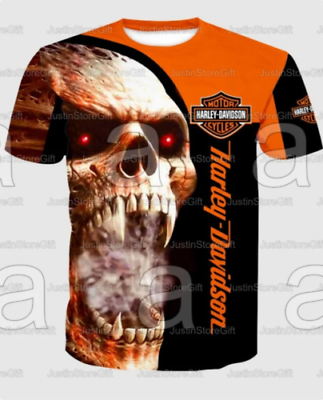 NEW Harley Davidson Lovers Gift Printed T shirt For Men Women top Gift $24.99