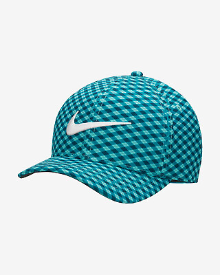 #ad Nike AeroBill Classic 99 Printed Golf Cap Hat Bright Spruce White DH1913 367 NWT $34.99