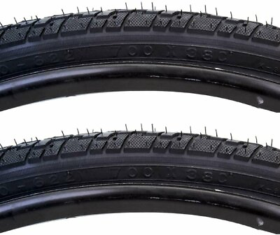 #ad Sunlite Hybrid Nimbus Street Trail Black Wire Bead Tire Pair 700 x 38 $37.79