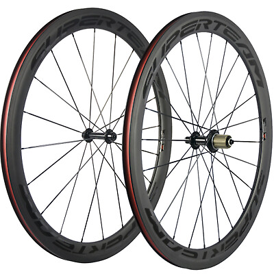 #ad #ad Superteam Road Bike Carbon Wheelset 50mm Clincher Carbon Fiber Wheels 700C $320.00