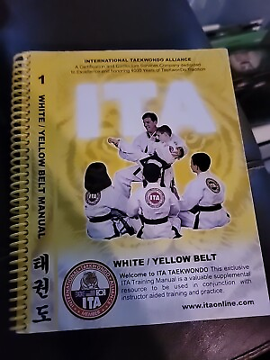 #ad Taekwondo White yellow Manual $9.60