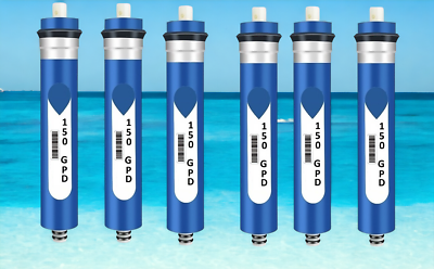 #ad 6 Pack 150GPD Universal Water Filter Compatible For Reverse Osmosis RO Membrane $66.26