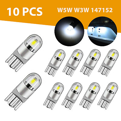 #ad 10X Canbus T10 168 194 W5W Dome License Side Marker LED Light Bulb 6000K White $8.48