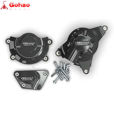 #ad Carbon Fiber Engine Protector Crankcase Cover Set for YZF R6 R6 2006 2023 $111.99