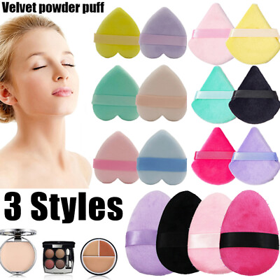 #ad 1 5X Cosmetic Puff Triangle Make Up Tool MakeUp Cotton Sponge Powder Puffs Mini# $1.19