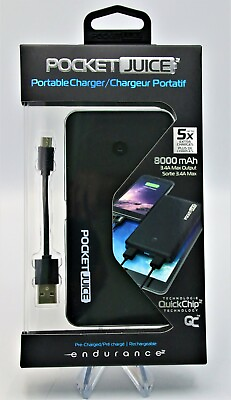 #ad #ad Tzumi 8000 mAh PocketJuice Endurance Portable Battery Pack Charger Dual USB 5X $17.50