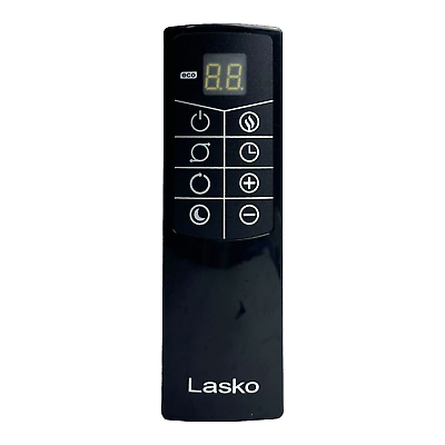 #ad Genuine Lasko Black Fan Heater 8 Button Remote Control With LED $11.99