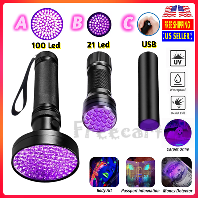 #ad UV Flashlight Ultra Violet Tactical Black Light Mini Torch 395NM Inspection LED $14.18