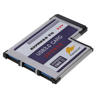 #ad USB 3.0 54mm 3 Port Express Card Adapter Expresscard for PC Laptop FL1100 Chip $17.70