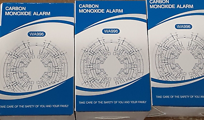 #ad #ad Carbon Monoxide Alarms Set Of 3 New In Box $32.99