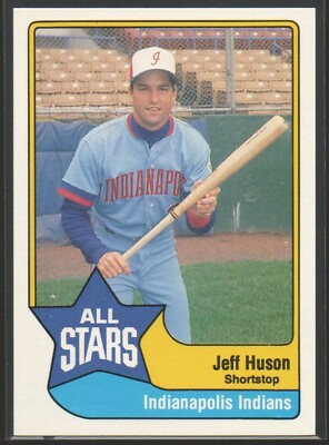 #ad Jeff Huson 1989 Triple A All Stars CMC #4 Indianapolis Indians Montreal Expos #1 $2.99