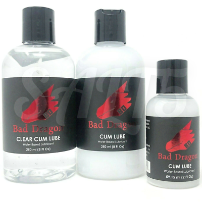 #ad Bad Dragon Cum Lube Lubricant Water Based Personal Discreet Packaging Stringy $36.00