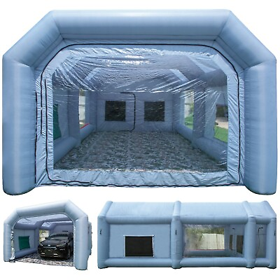 #ad TKLoop 26X15X10Ft Inflatable Paint Booth Portable Auto Spray Tent NO Blower $849.99