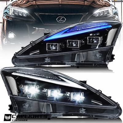 #ad #ad VLAND Headlights Projector LED DRL For 2006 2013 Lexus IS250 IS350 ISF w Startup $325.00