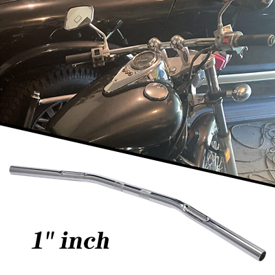 #ad 1quot; Motorcycle Flat Bar Handlebar Chrome For Kawasaki Vulcan 1500 VN1500N Classic $42.11