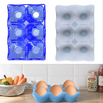 #ad Egg Shelf Mold Soft Non stick Resin Epoxy Crafts Egg Rack Mould Transparent $10.45