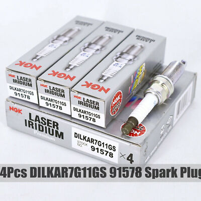 #ad 4PCS NGK DILKAR7G11GS Laser Iridium Spark Plugs for HONDA ACCORD CRV CIVIC 91578 $20.99