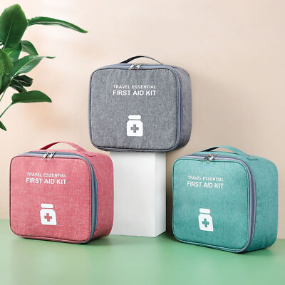 #ad First Aid Travel Bag for Medical Supplies Luggage Organiser Storage Bag Empty $12.95