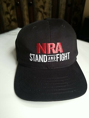 #ad #ad Authentic NRA Stand And Fight Hap Cap Black Made In USA One Size Fit All $18.03