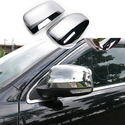 #ad 2x Rearview Side Mirror Cover Trim Case For Jeep Grand Cherokee 2011 2020 Chrome $35.99