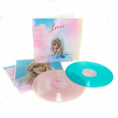 Lover by Taylor Swift New Vinyl 2019 2 LP Pink and Blue $34.99