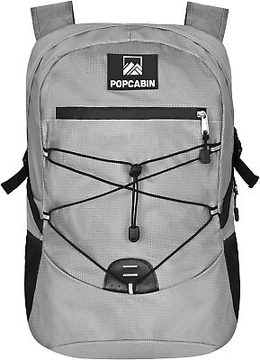 #ad Lightweight Packable Backpack Foldable Waterproof Bag 35L Storage Gray $16.99