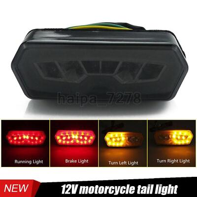 #ad LED Motorcycle Turn Signal Running Brake Tail Light For Honda CB CBR 700N CBR650 $15.98