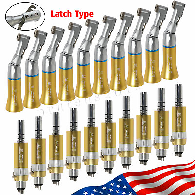 #ad Air Motor 4H dental contra angle low speed handpiece E type Gold NSK STYLE Sy G $169.93