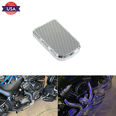 #ad Motorcycle Chrome Brake Large Pedal Pad Cover Fit For Harley Touring Softail FLD $19.99